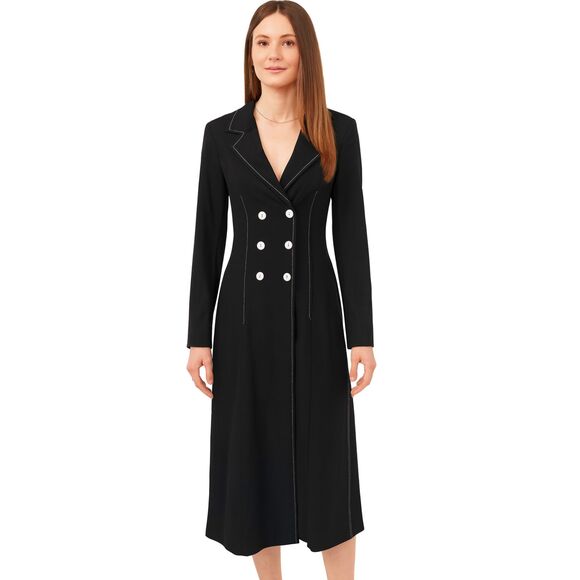 SAINT ART Blazer Style Trench Coat Black Medium - Picture 1 of 5